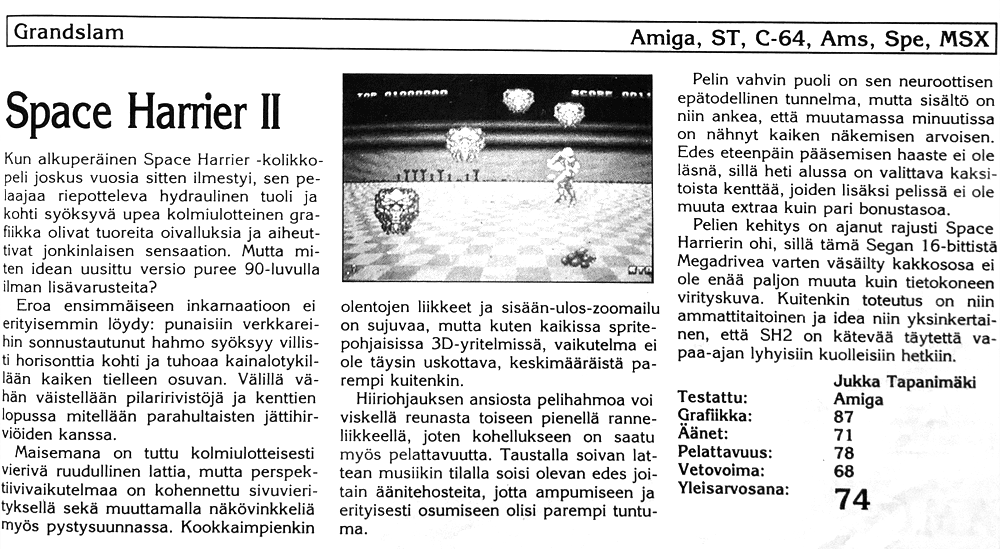 Space Harrier II
